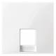 Merten MEG4211-0319 central plate, f.Telefon RJ11 / RJ12 polarwhite SHINY. SM