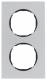 Berker 10122674 Rahmen 2fach flach R.8 Aluminium