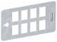 OBO Bettermann 6108028 OBO CP45-TP 8C Keystone carrier plate for 8 connection modules type C St 