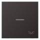 Jung AL2990KO5LD Wippe Symbol Licht mit Lichtleiter LS Aluminium dark