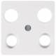 Berker 148309 central plate 09 1483, K.1 polar white 4-hole