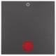 Berker 16241606 Wippe mit roter Linse und Aufdruck 0 B.1/B.3/B.7 Glas anthrazit