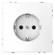 Merten MEG2300-6035 SCHUKO-Steckdose BRS Steckklemme Lotosweiß