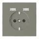 Merten MEG2366-6050 Schuko-Steckdose mit USB Ladegerät Nickelmetallic