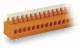 WAGO 235-103 1-wire terminal strip for circuit boards 0.5-1.5 sqmm orange