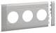 Hager GB10030K7035 Blende 3fach Steckdose Oberteil 100mm hfr lichtgrau