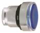 Schneider Electric ZB4BA68 Schneider Drucktaster flach blau transparent für Einlegeschild Metall D22mm