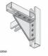 Legrand CM595273 Cablofil corner bracket EQR3T GC hot-dip galvanized