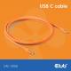 Club 3d CAC-3000 Kabel USB 4.0 C (St) => C (St) 2,0m *Club3D* - LIFESTYLE *orange*