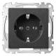 Merten MEG2401-0414 SCHUKO-Steckdose SK anthrazit System M