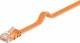 Goobay 96403 CAT 6 Flach-Patchkabel, U/UTP, Orange - Kupfermaterial