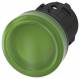 Siemens 3SU10016AA400AA0 indicator, 22mm round green lens smoothly