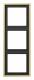 Jung ME2983C Rahmen 3fach LS/FD-design Messing classic