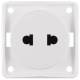Berker 962572502 socket without protection. Euro-American Integro polar white mt