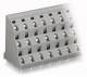 WAGO 737-708 three-tier terminal strip for circuit boards 0.08-2.5 mm² gray