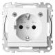 Merten MEG2304-0419 SCHUKO-Steckdose BRS mit Lichtausl.+LED StK polarweiß System M