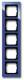Busch Jaeger 2CKA001754A4355 BJ 1725-288 Abdeckrahmen 5f Busch-axcent blau