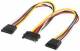 Goobay 95114 Internal PC Power Cable - SATA clutch> 2x SATA connector