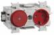 Hager GS11013020 Steckdose+Schalter Wago Steck-/ Klemmt. hfr frontr. verkehrsrot