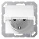 Jung AS1520BFKIKLWW SCHUKO Steckdose Klappdeckel bruchs. AS alpinweiß