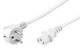 Goobay 95141 Netzkabel 3 m, Weiß - Schukostecker (Typ F, CEE 7/7) > Gerätebuchse C13 (Kaltgeräteanschluss)