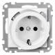 Merten 232819 UP Fi outlet polar white 30 mA, SYSTEM M