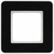 Berker 10116076 Rahmen 1fach Q.7 Glas schwarz