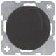 Berker 6765832045 socket with protective contact + hinged cover R.1/R.3 black glossy.