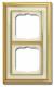 Busch Jaeger 2CKA001754A4634 BJ 1722-838 cover frame, MS polished ivory white, Busch-dynasty frame