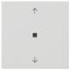 GIRA 510527 KNX RF Bedienaufs.1f Pfeile System 55 Reinweiß m