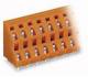 WAGO 736-603 double-decker terminal strip for circuit boards 0.08-2.5 mm² orange