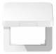 Jung CD590BFKLWW UP / WD hinged lid, CD BF 590 KL WW, alpine white, unbreakable