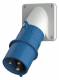 Mennekes 434 32A3P 6H230V mounting plug IP44