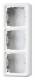 Jung CD583AWW Surface mounting box 3-way with frame, CD 583 A WW alpine white