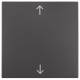 Berker 16201616 rocker with printed symbol arrows B.1/B.3/B.7 matt anthracite glass