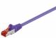 Goobay 93545 CAT 6 Patchkabel, S/FTP (PiMF), Violett - LSZH halogenfrei, Kupfer
