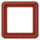 Jung CD581WURT Rahmen 1fach bruchsicher rot