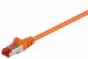 Goobay 95496 CAT 6 patch cable, S/FTP (PiMF), orange - CCA copper mixture