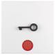 Berker 16511969 Rocker with red lens , m abtastbarem icon p.1 door polar white