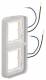Berker 13393512 frame 2-fold, can be illuminated W.1 polar polar white