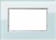 GIRA 100118 Abdeckrahmen 1 1 2fach Gira Esprit Glas Mint