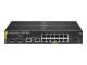 HP Switch 1000Mbit, 12xTP, 10GB 2xTP, 2xSFP/SFP+-Slot, 6100-12G-CL4-2SFP+ 139W,