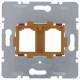 Berker 454109 mounting plate m.oranger, shooting 2-fold f.Modular Jacks