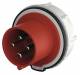 Mennekes 933 16A4P 6H400V attachment plug, Rapido IP44