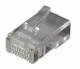 TP connector TP, unshielded, RJ-45, 100 pack, for flat cable