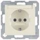 Berker 41498982 SCHUKO socket outlet , p.1 white gloss