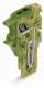 WAGO 2020-187 1-wire end module 1p, codable 0,14-1qmm green-yellow