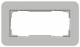 GIRA 1002412 Abdeckrahmen 2f ohne mit E3 Grau/Reinweiß