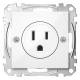Merten MEG2151-0319 USA-Steckdose 15A polarweiß glänzend System M