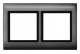 Merten 400214 AQUADESIGN-Rahmen 2fach anthrazit